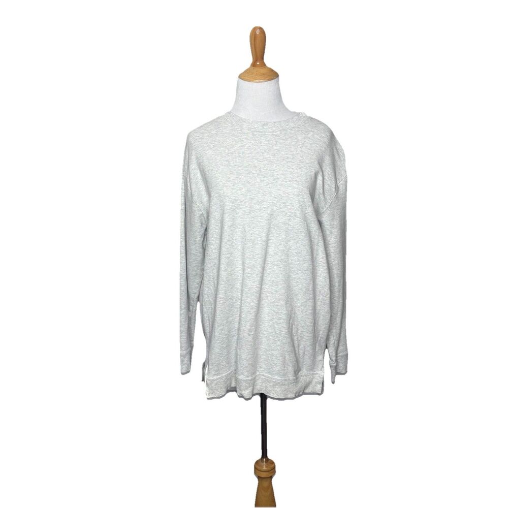 Member's Mark Gray Grey French Terry Crew Sweatshirt Size Medium Womens